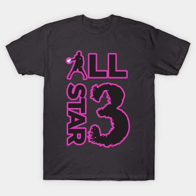 All Star Gear | Black and Purple T-Shirt by DreamsofDubai